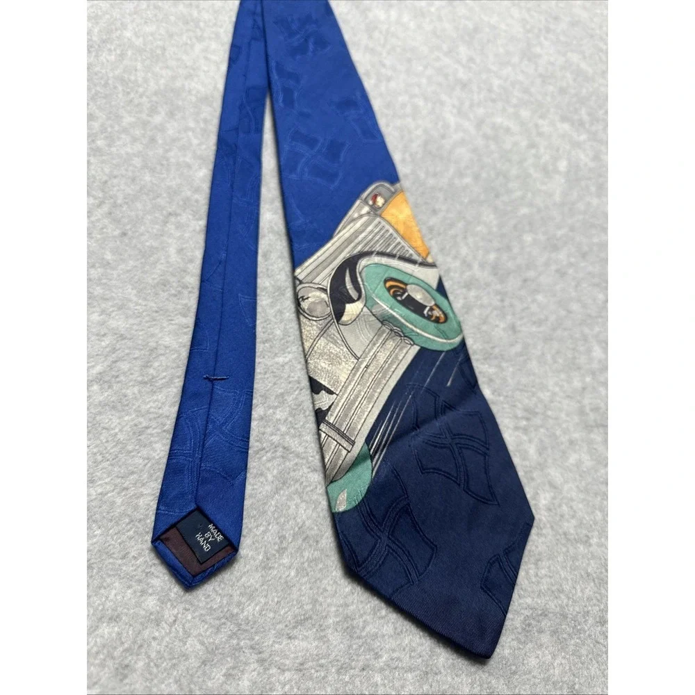 ROADSTER RARE VINTAGE POLO RALPH LAUREN SILK HANDMADE NECKTIE TIE‎